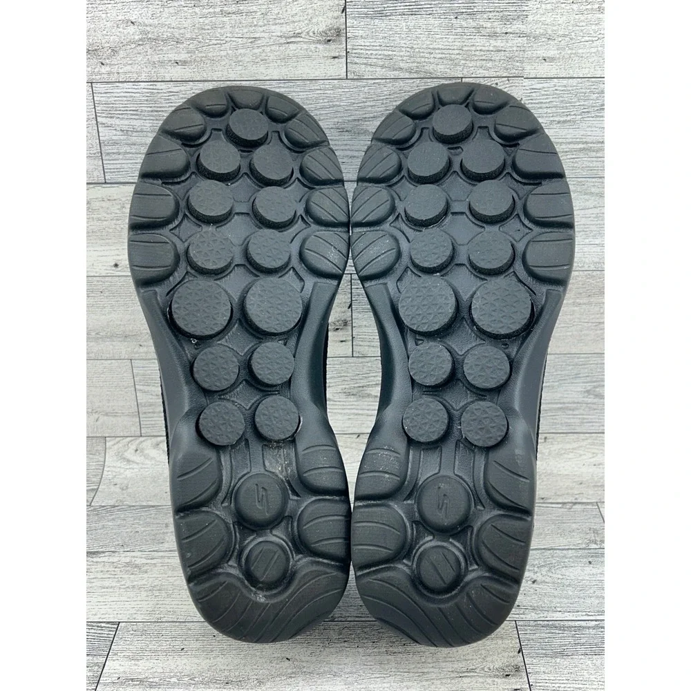 Skechers Go Walk Joy Black Mesh Slip On Walking Shoes 124505 Women 9
